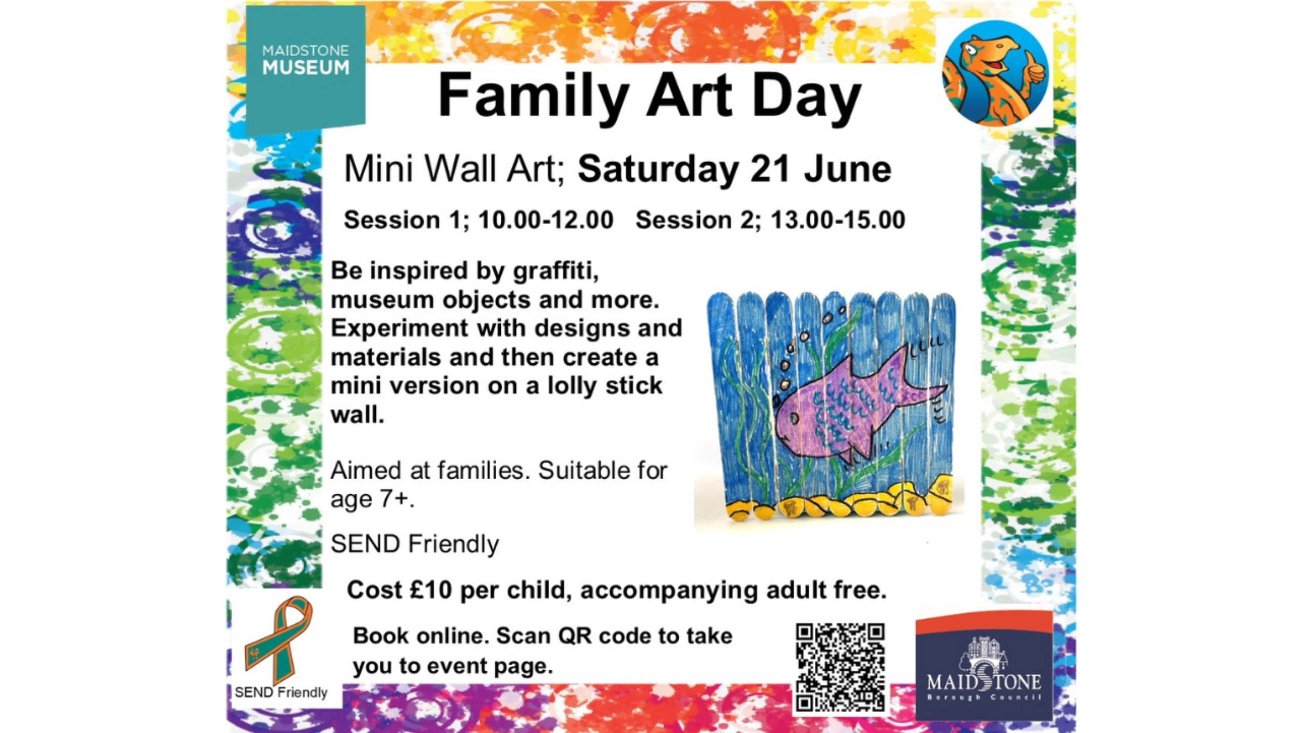 Maidstone Museum Family Art Day - Mini Wall Art	