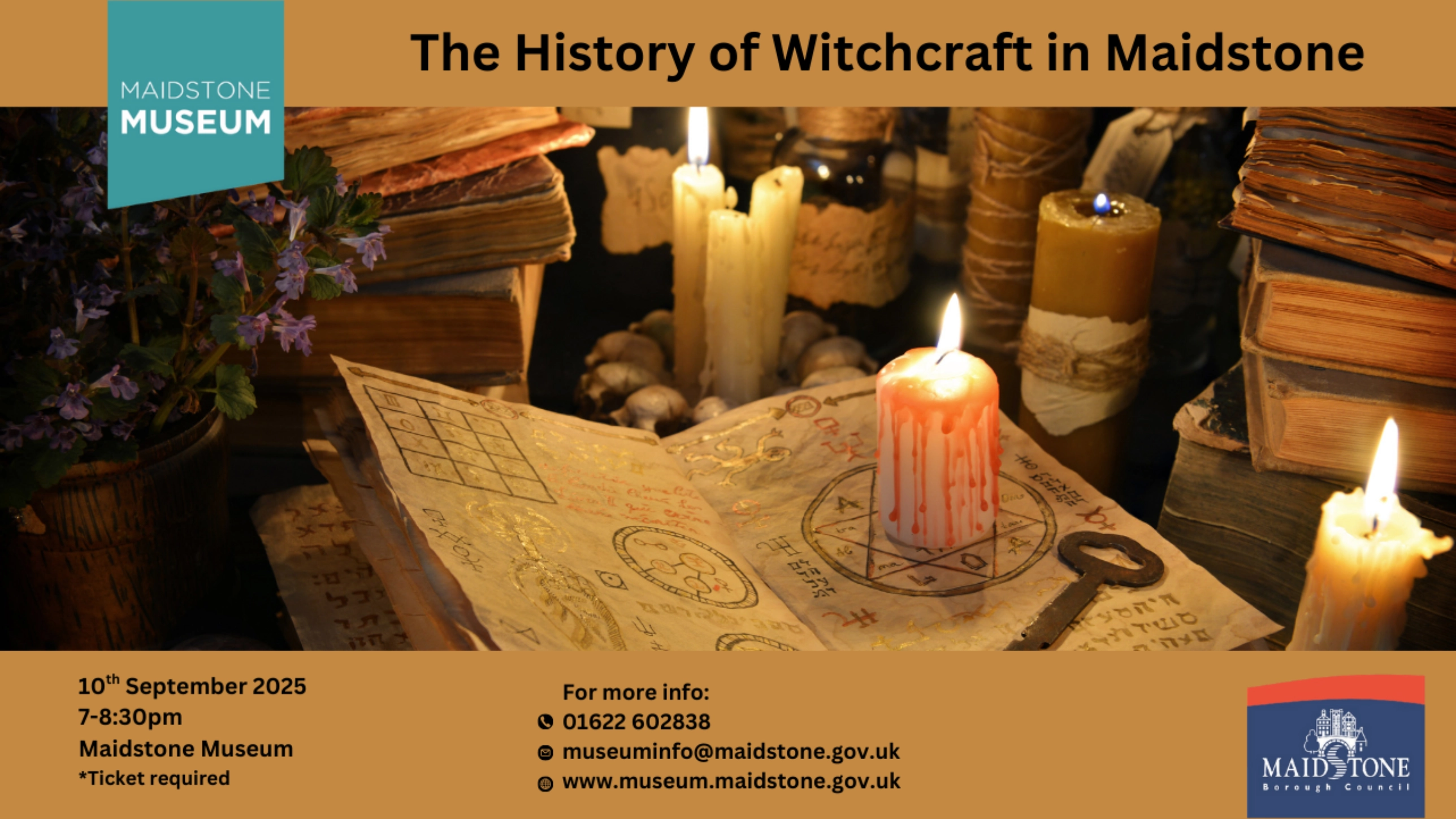 Maidstone Museum: The History of Witchcraft in Maidstone with Claire Kehily	