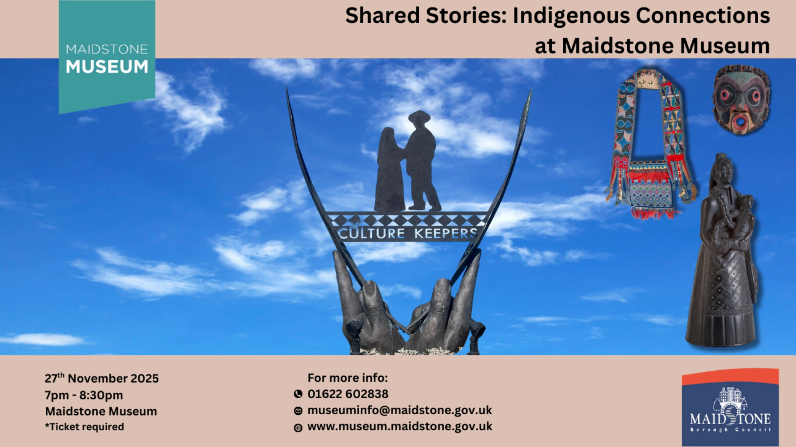 Shared Stories: Indigenous Connections at Maidstone Museum with Dr Padraig Kirwan