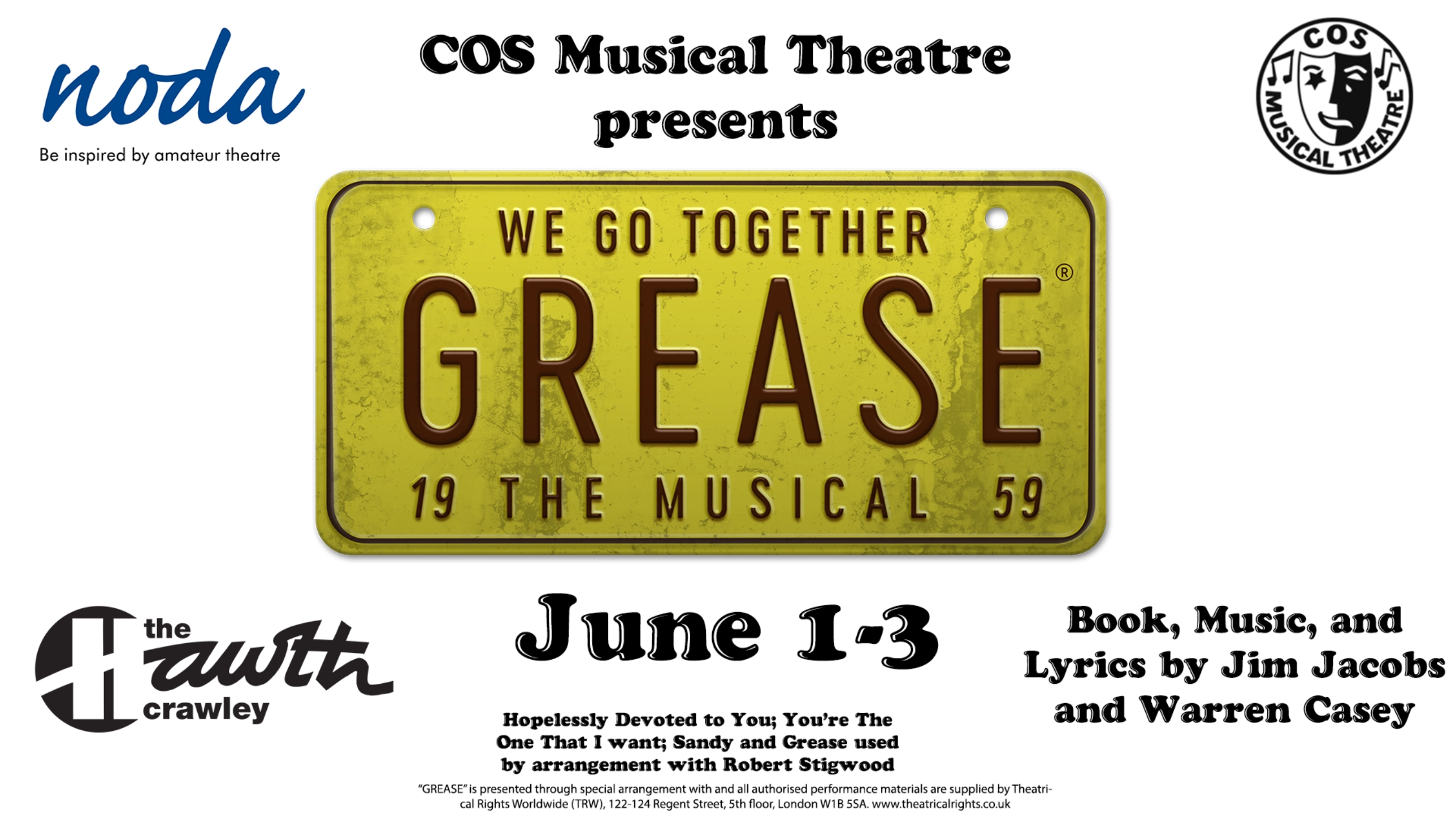 Grease The Musical The Hawth Crawley Parkwood Theatres