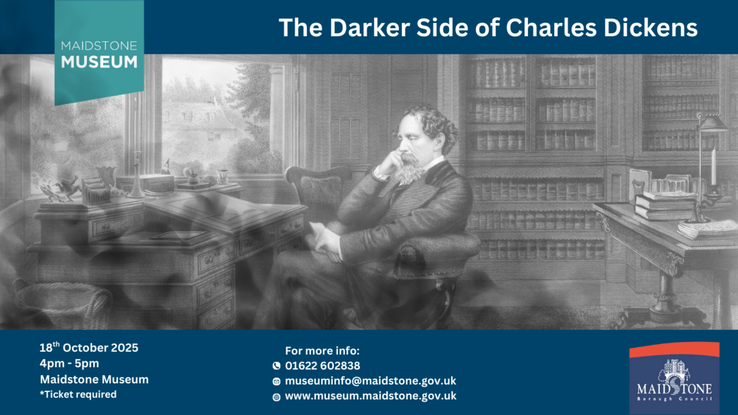 Maidstone Museum: The Darker Side of Charles Dickens with Dr Geoff Doel