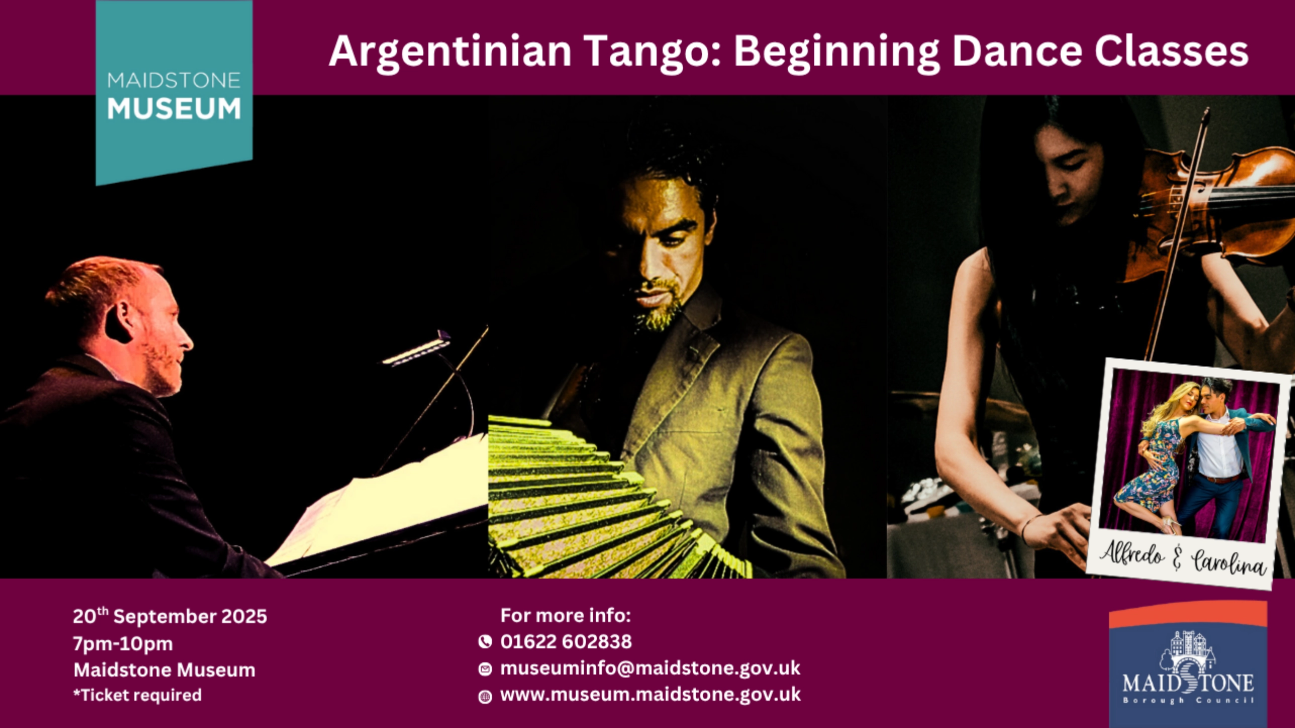Maidstone Museum: Argentinian Tango: Beginner Dance Classes