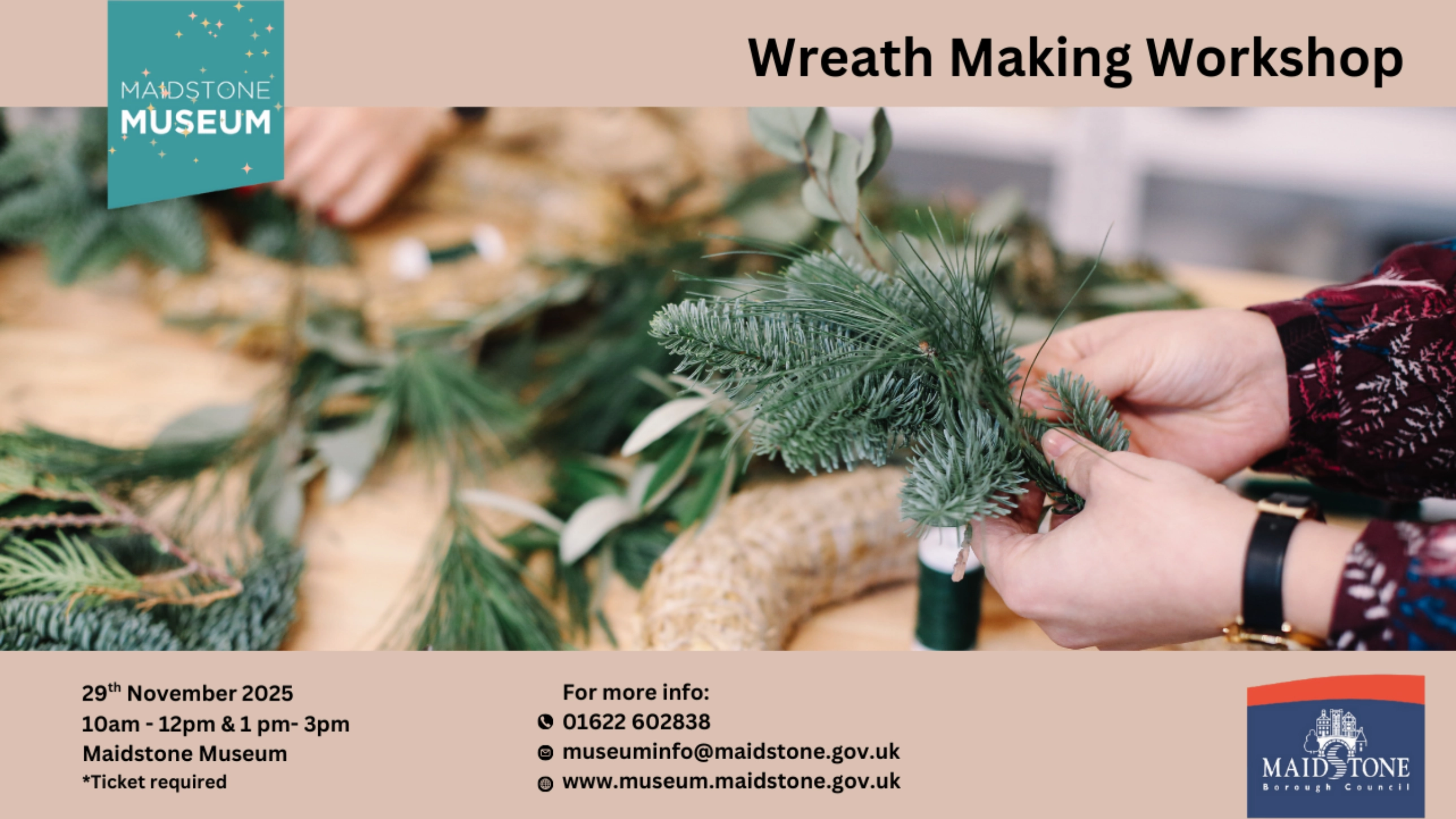 Maidstone Museum: Wreath Making Workshop	